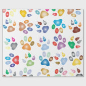 Farbiges Prismentier Geschenkpapier (Flach)