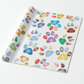 Farbiges Prismentier Geschenkpapier (Ungerollt)