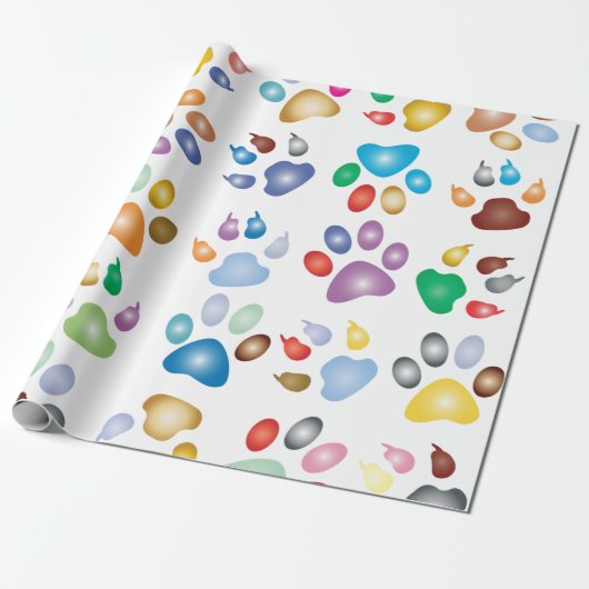 Farbiges Prismentier Geschenkpapier (Ungerollt)