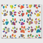 Farbiges Prismentier Geschenkpapier (Flach)