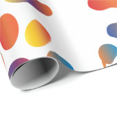 Farbiges Prismentier Geschenkpapier (Rolleneckpunkt)