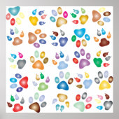 Farbiges Prismentier Poster (Vorne)