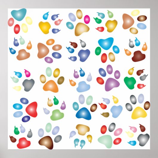 Farbiges Prismentier Poster (Vorne)