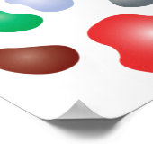 Farbiges Prismentier Poster (Ecke)