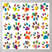 Farbiges Prismentier Poster (Vorne)