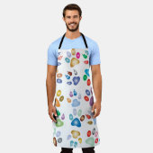 Farbiges Prismentier Schürze (Getragen)