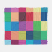 Farbiges Prüfbrettmuster Fleecedecke (Vorderseite (Horizontal))