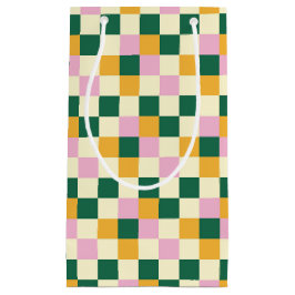 Farbiges Prüfbrettmuster Kleine Geschenktüte