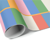 Farbiges Prüfmuster für lange Blöcke im Pop Geschenkpapier (Rolleneckpunkt)