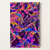 Farbiges Psychedelic-Notebook Notizblock (Rückseite)