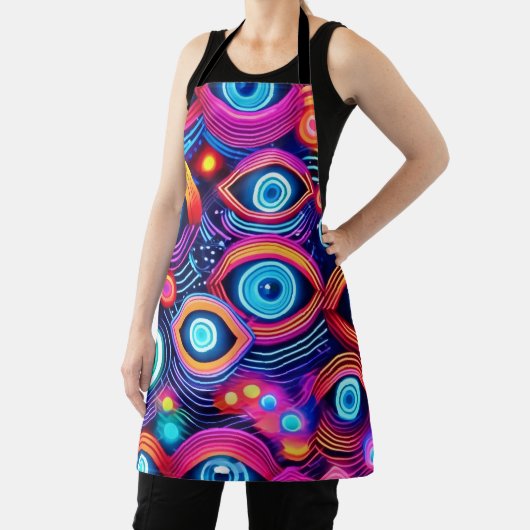 Farbiges Psychedelisches Augenmuster Schürze (InSitu)