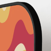 Farbiges Psychedelisches Foto "Cooler Vater" Pickleball Schläger (Linke Seite)