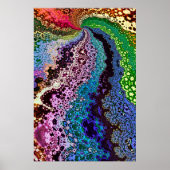 Farbiges psychedelisches Fraktal Poster (Vorne)