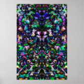 Farbiges psychedelisches Kaleidoskop Poster (Vorne)