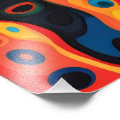 Farbiges psychedelisches Muster Fotodruck (Ecke)