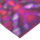 Farbiges psychedelisches Muster Kurzer Tischläufer (Ecke)