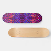 Farbiges psychedelisches Muster Skateboard (Horizontal)