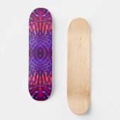 Farbiges psychedelisches Muster Skateboard (Vorderseite)