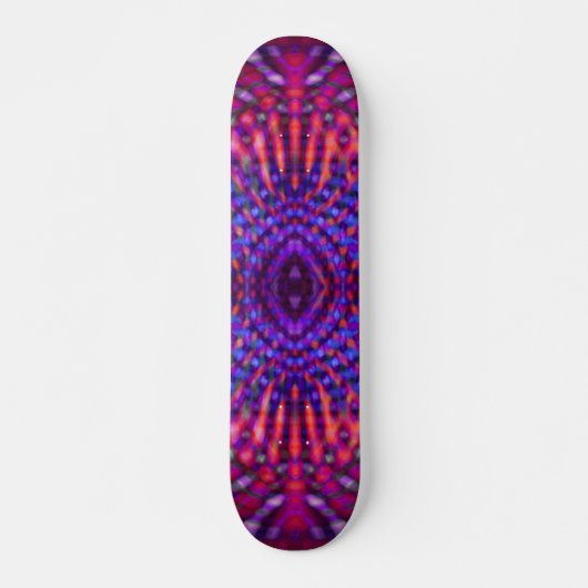 Farbiges psychedelisches Muster Skateboard (Vorne)