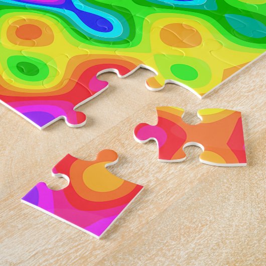 Farbiges psychedelisches Puzzle (Seite)