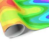 Farbiges Psychedelisches Wrapping Paper Geschenkpapier (Rolleneckpunkt)