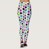Farbiges Punktkreismuster Leggings (Rückseite)