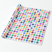 Farbiges Punktmuster Geschenkpapier (Ungerollt)