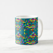 Farbiges Punktmuster Kaffeetasse (VorderseiteRechts)