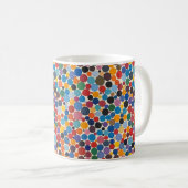 Farbiges Punktmuster Kaffeetasse (VorderseiteRechts)