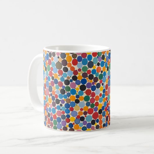 Farbiges Punktmuster Kaffeetasse (Vorderseite Links)