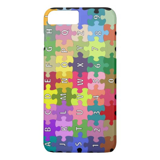 Farbiges Puzzlespiel Case-Mate iPhone Hülle (Rückseite)