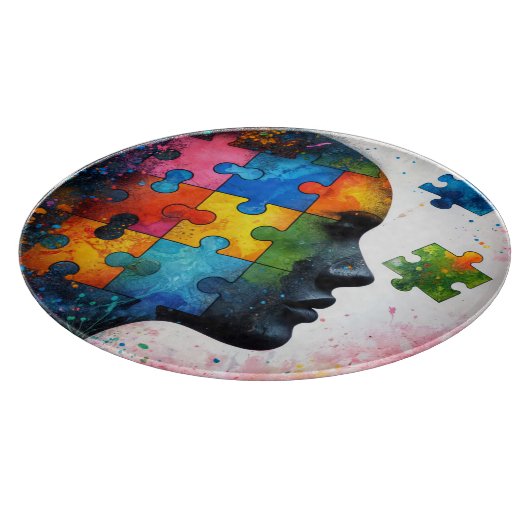 Farbiges Puzzlespiel Schneidebrett (Ecke)