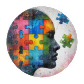 Farbiges Puzzlespiel Schneidebrett (Vorderseite)