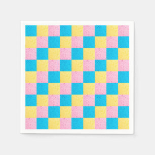 Farbiges Quadrat Serviette