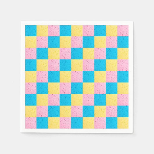 Farbiges Quadrat Serviette (Vorderseite)