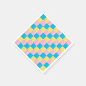 Farbiges Quadrat Serviette (Ecke)
