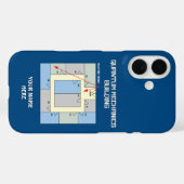 Farbiges Quantenmechanik-Gebäude Case-Mate iPhone Hülle (Rückseite (Horizontal))