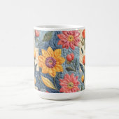 Farbiges Quiltmuster Kaffeetasse (Mittel)