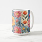 Farbiges Quiltmuster Kaffeetasse (VorderseiteRechts)
