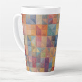 Farbiges Quiltmuster Milchtasse (Linke Ecke)
