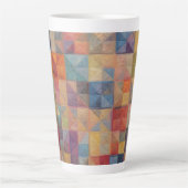 Farbiges Quiltmuster Milchtasse (Vorderseite)