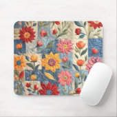 Farbiges Quiltmuster Mousepad (Mit Mouse)