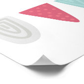 Farbiges Quirky ABCs Poster (Ecke)