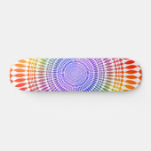 Farbiges Radialdesign: Skateboard (Horizontal)