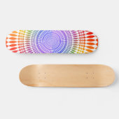 Farbiges Radialdesign: Skateboard (Horizontal)