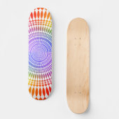 Farbiges Radialdesign: Skateboard (Vorderseite)