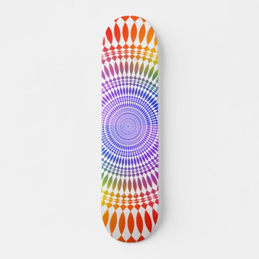 Farbiges Radialdesign: Skateboard (Vorne)