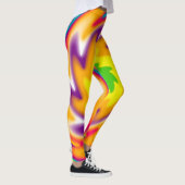 Farbiges Radialmuster Leggings (Rechts)