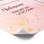 Farbiges Rainbow Birthday Milestone Poster (Ecke)