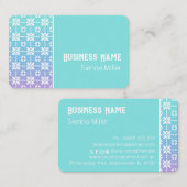 Farbiges Rainbow-Blume-Muster Visitenkarte (Vorne/Hinten)